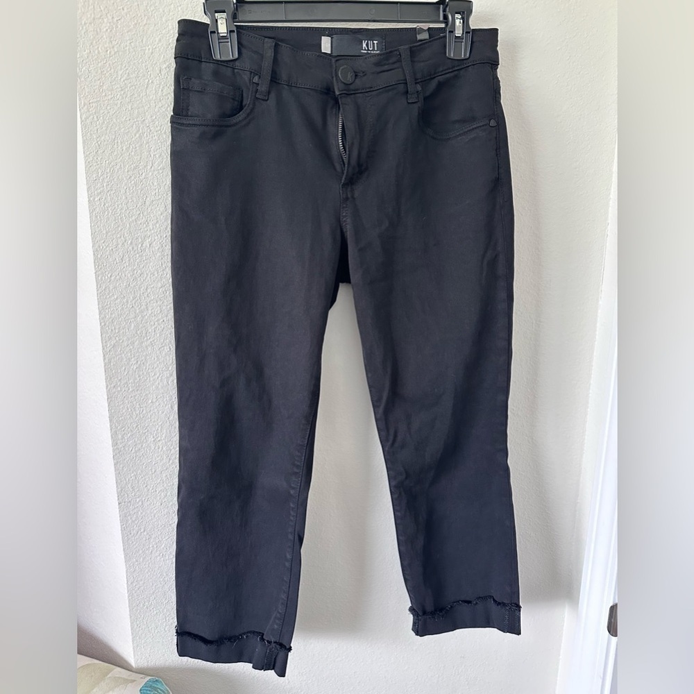 Kut from the Kloth Black Straight Jeans